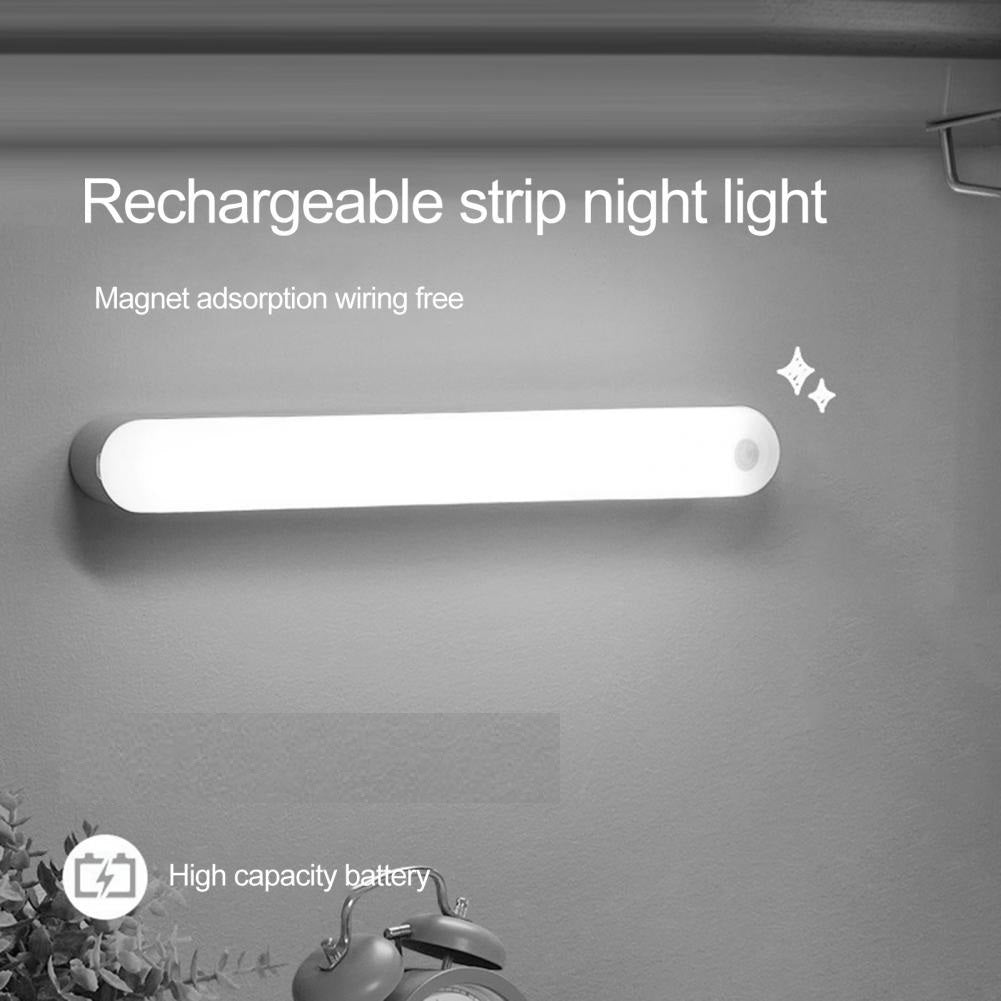 TA-053 26cm Rechargeable Motion Sensor LED Night Light Home Cabinet Magnetic Light Bar