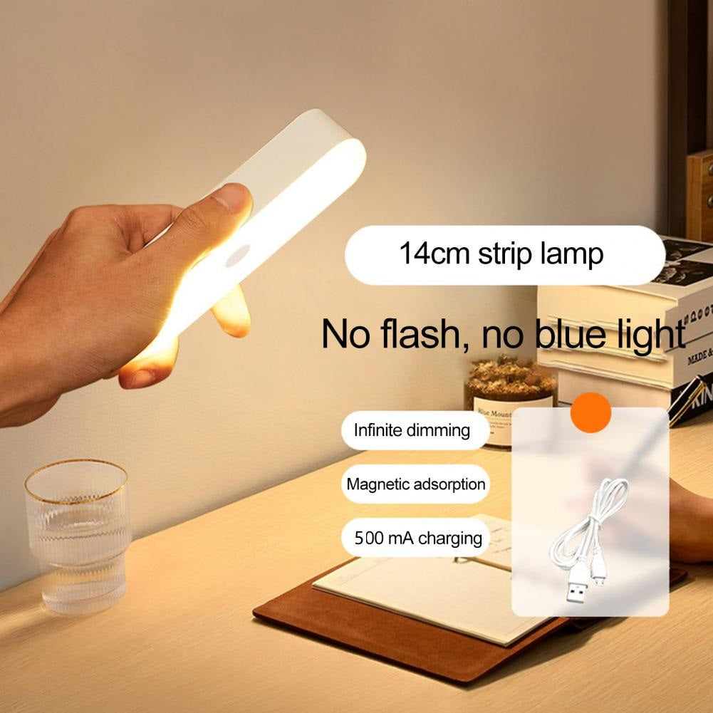 TA-053 14cm Rechargeable Light Bar Home Cabinet Magnetic Human Body Sensor LED Night Light