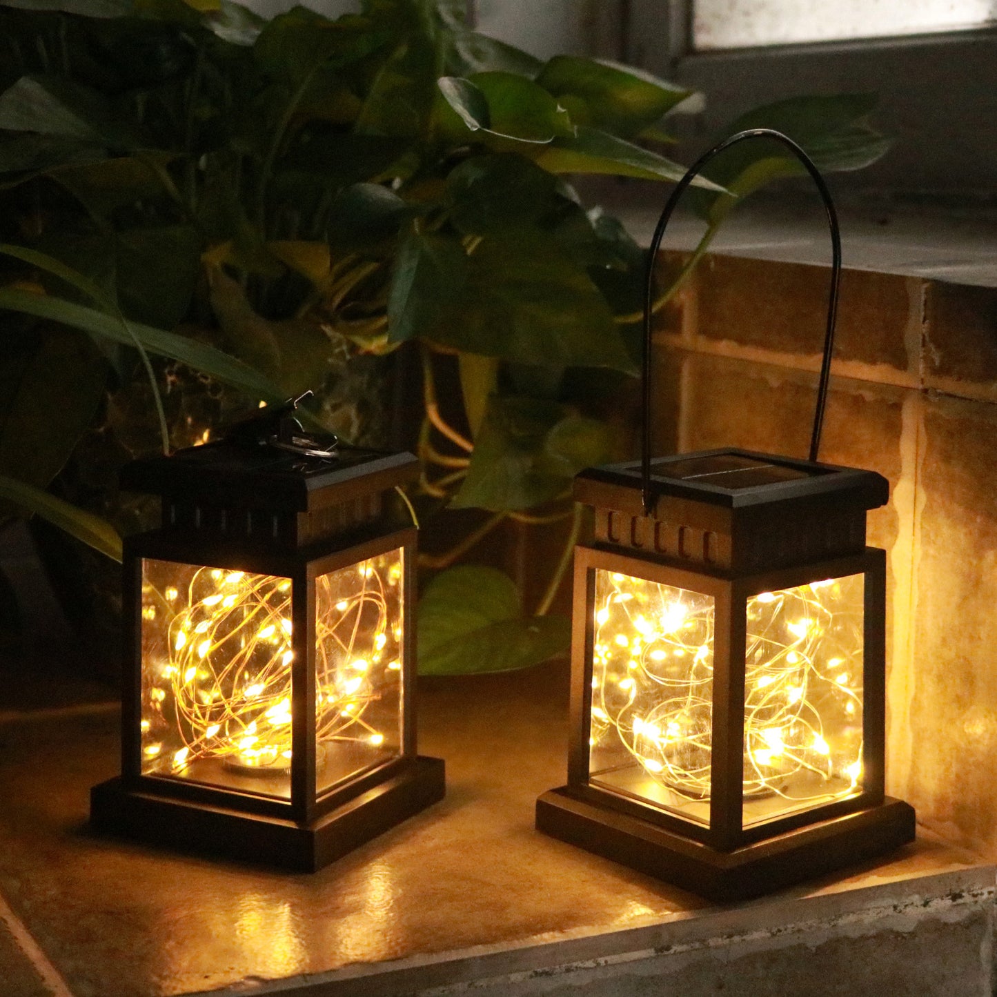 Outdoor LED Landscape Garden Light Decoration Hanging Rainproof Solar Light (String Light - Hook Version)