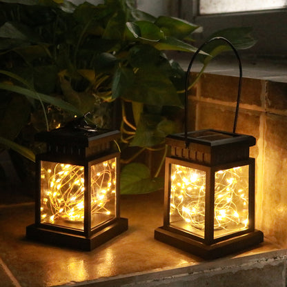 Outdoor LED Landscape Garden Light Decoration Hanging Rainproof Solar Light (String Light - Hook Version)