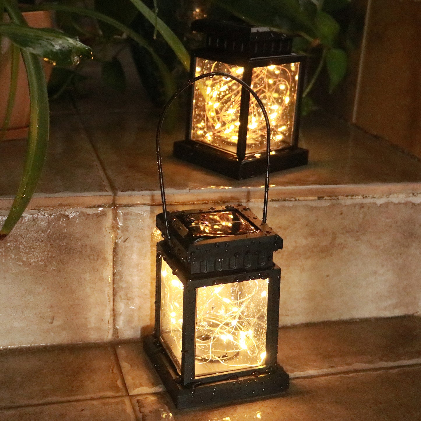 Outdoor LED Landscape Garden Light Decoration Hanging Rainproof Solar Light (String Light - Hook Version)