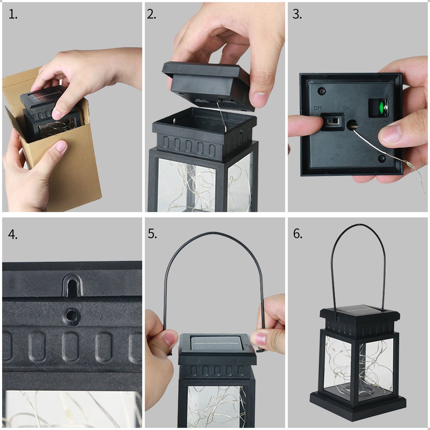 Outdoor LED Landscape Garden Light Decoration Hanging Rainproof Solar Light (String Light - Hook Version)