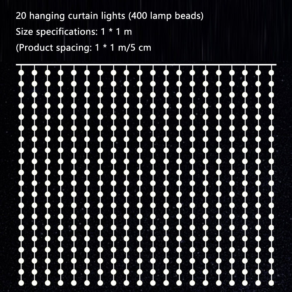 1x1m DIY Programming LED Curtain Light RGB Color Changing Smart Home Window String Lamp APP Remote Controlled