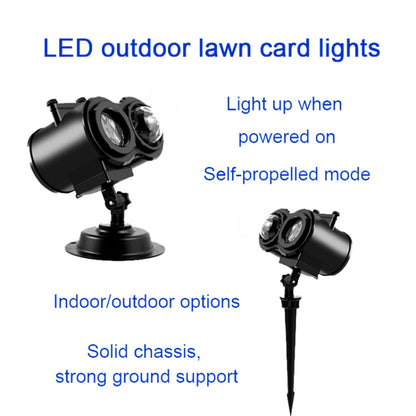 Dual Water Pattern Christmas Projection Lamp Indoor Decorative Projector Light with 16 Cards
