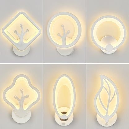 LED Wall Sconce Modern Creative Bedside Lighting Indoor Art Decoration Wall Mounted Lamp for Bedroom Living Room Office