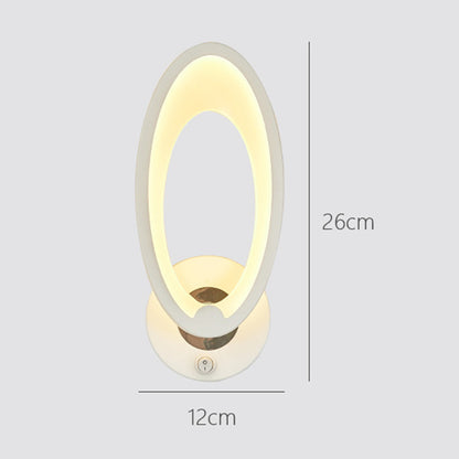 LED Wall Sconce Modern Creative Bedside Lighting Indoor Art Decoration Wall Mounted Lamp for Bedroom Living Room Office