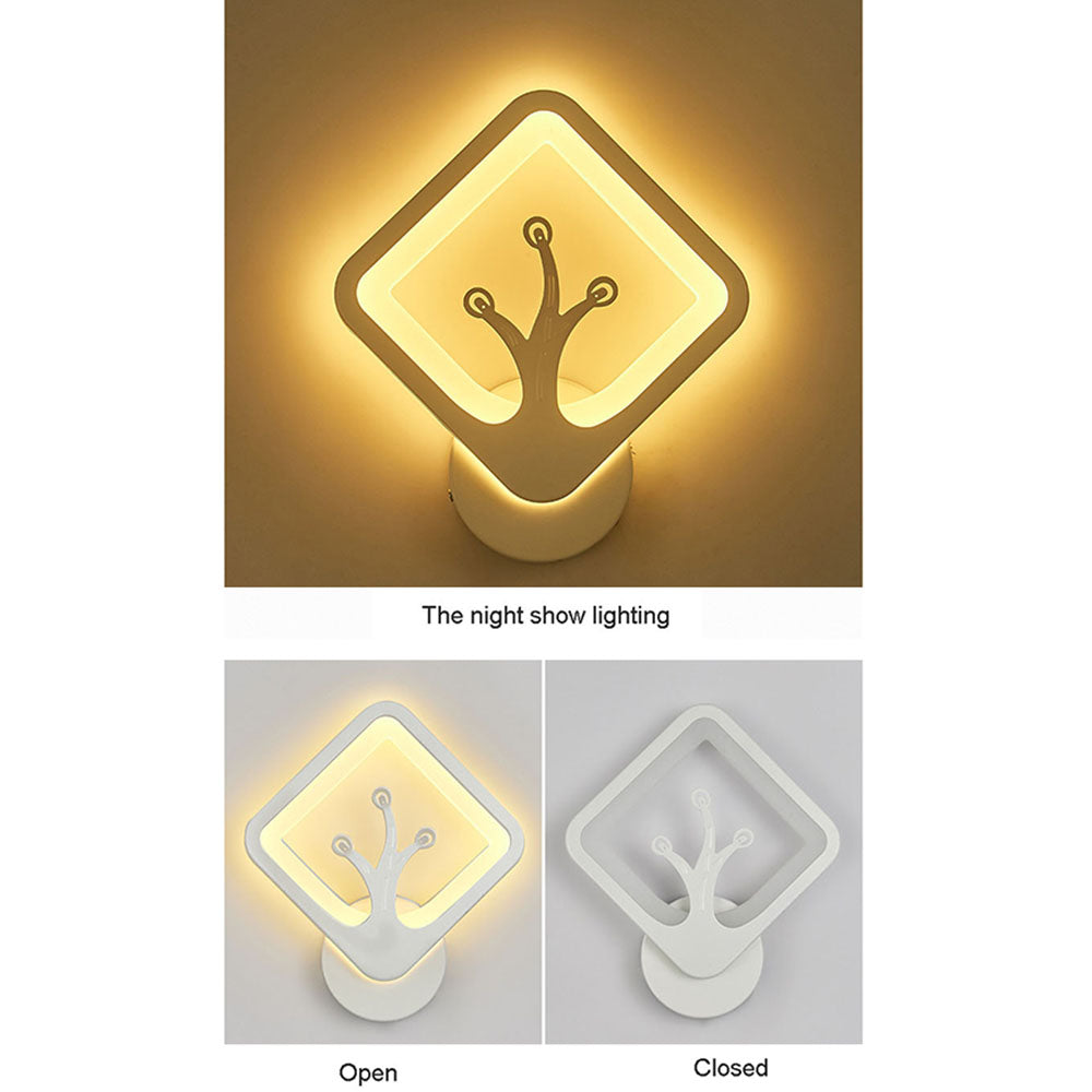 LED Wall Sconce Modern Creative Bedside Lighting Indoor Art Decoration Wall Mounted Lamp for Bedroom Living Room Office