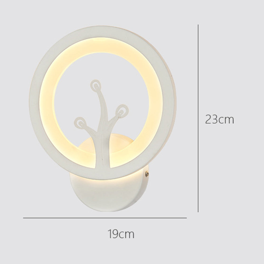 LED Wall Sconce Modern Creative Bedside Lighting Indoor Art Decoration Wall Mounted Lamp for Bedroom Living Room Office