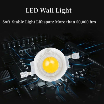 Flexible Wall Mounted LED Night Light Bedside Metal 1W Warm Light Lamp for Home, Hotel