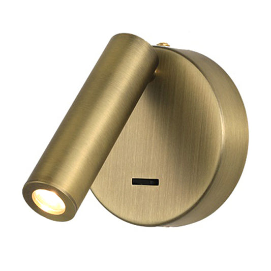 3105 Bedroom Bedside Wall Lamp 350-Degree Rotatable Reading Light Spotlight with Switch, 3W Warm Light