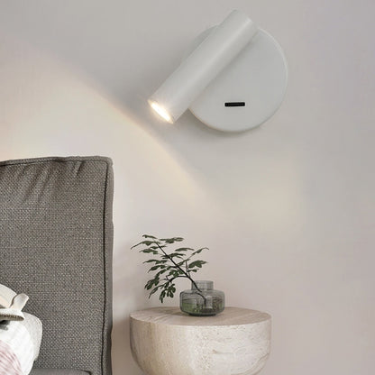 3105 Bedroom Bedside Wall Lamp 350-Degree Rotatable Reading Light Spotlight with Switch, 3W Warm Light