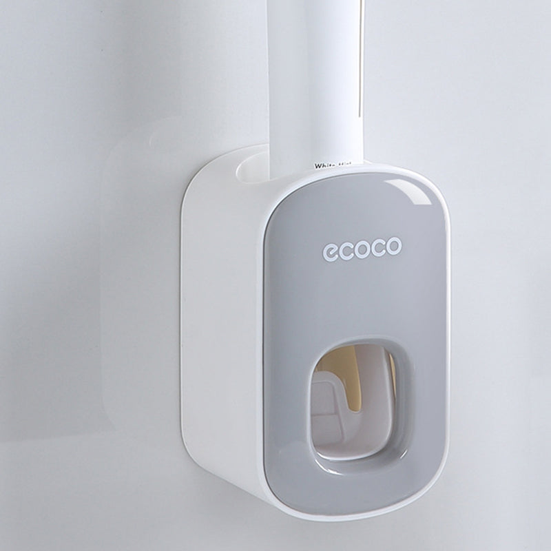 ECOCO Wall Mounted Toothpaste Dispenser for Bathroom Automatic Toothpaste Squeezer for Kids and Adults