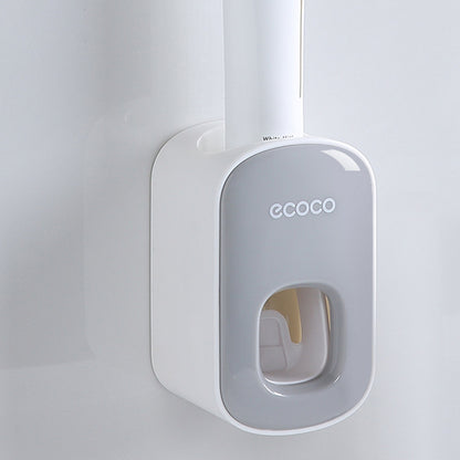 ECOCO Wall Mounted Toothpaste Dispenser for Bathroom Automatic Toothpaste Squeezer for Kids and Adults