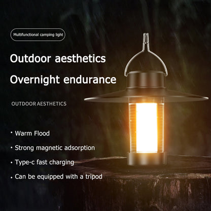 YYD-01 Portable Outdoor Camping Lantern Lamp Hanging Tent Light Rechargeable Emergency LED Light