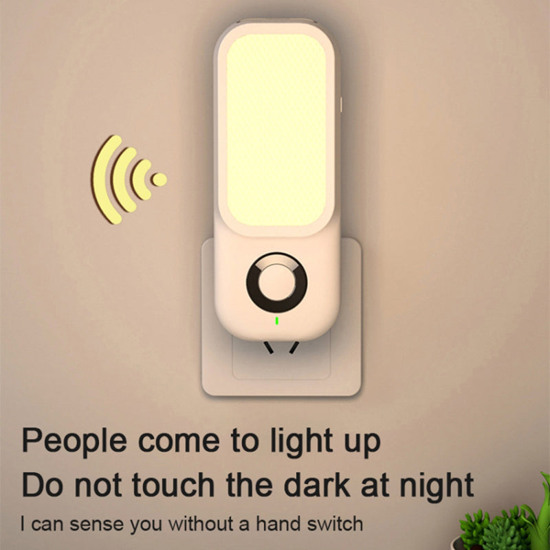 TB-38SLIWO LED Night Light Plug in Walls Wireless Charging Light  Human Body Induction Lamp