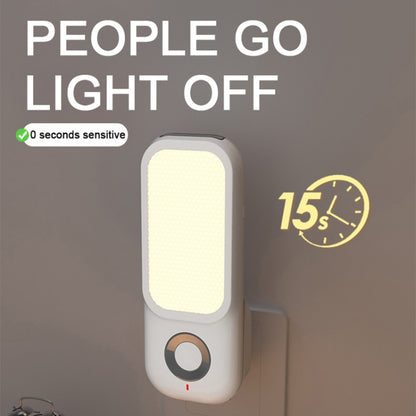 TB-38SLIWO LED Night Light Plug in Walls Wireless Charging Light  Human Body Induction Lamp