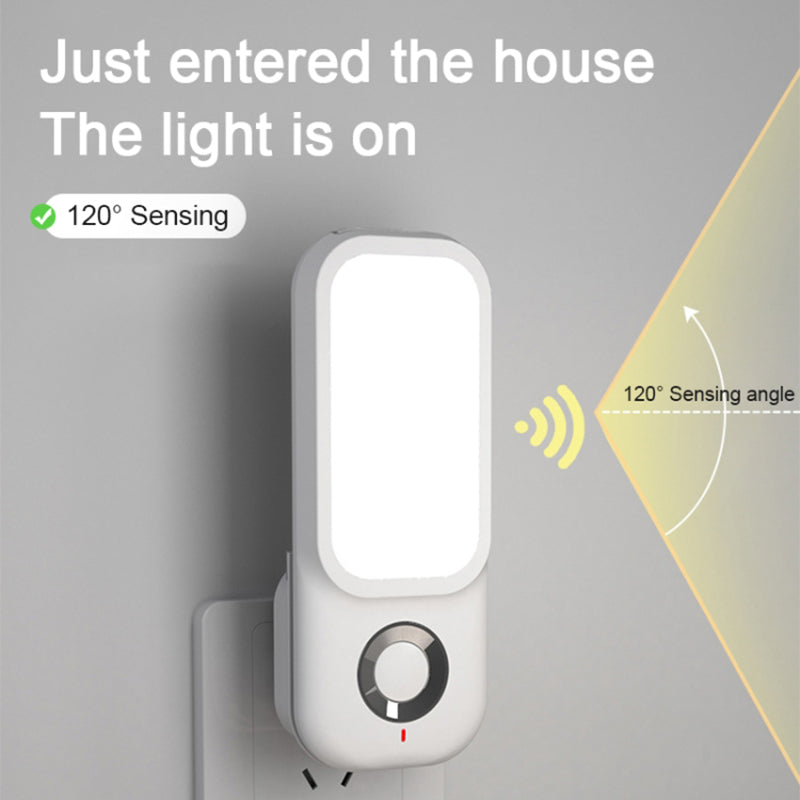 TB-38SLIWO LED Night Light Plug in Walls Wireless Charging Light  Human Body Induction Lamp
