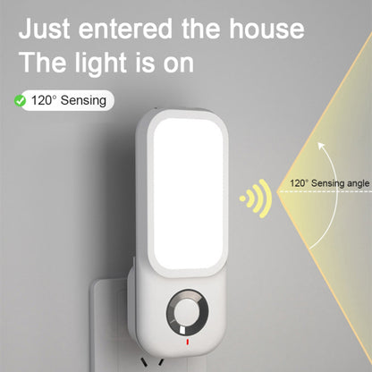 TB-38SLIWO LED Night Light Plug in Walls Wireless Charging Light  Human Body Induction Lamp
