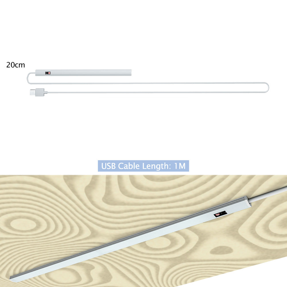 1469 20cm Gesture Sensor LED Bar Light Self-adhesive USB Night Light Infrared Induction Cabinet Lamp
