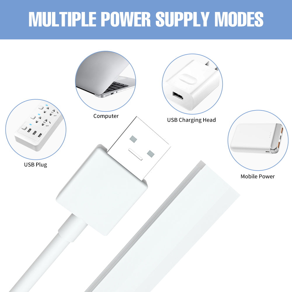 1469 20cm Gesture Sensor LED Bar Light Self-adhesive USB Night Light Infrared Induction Cabinet Lamp