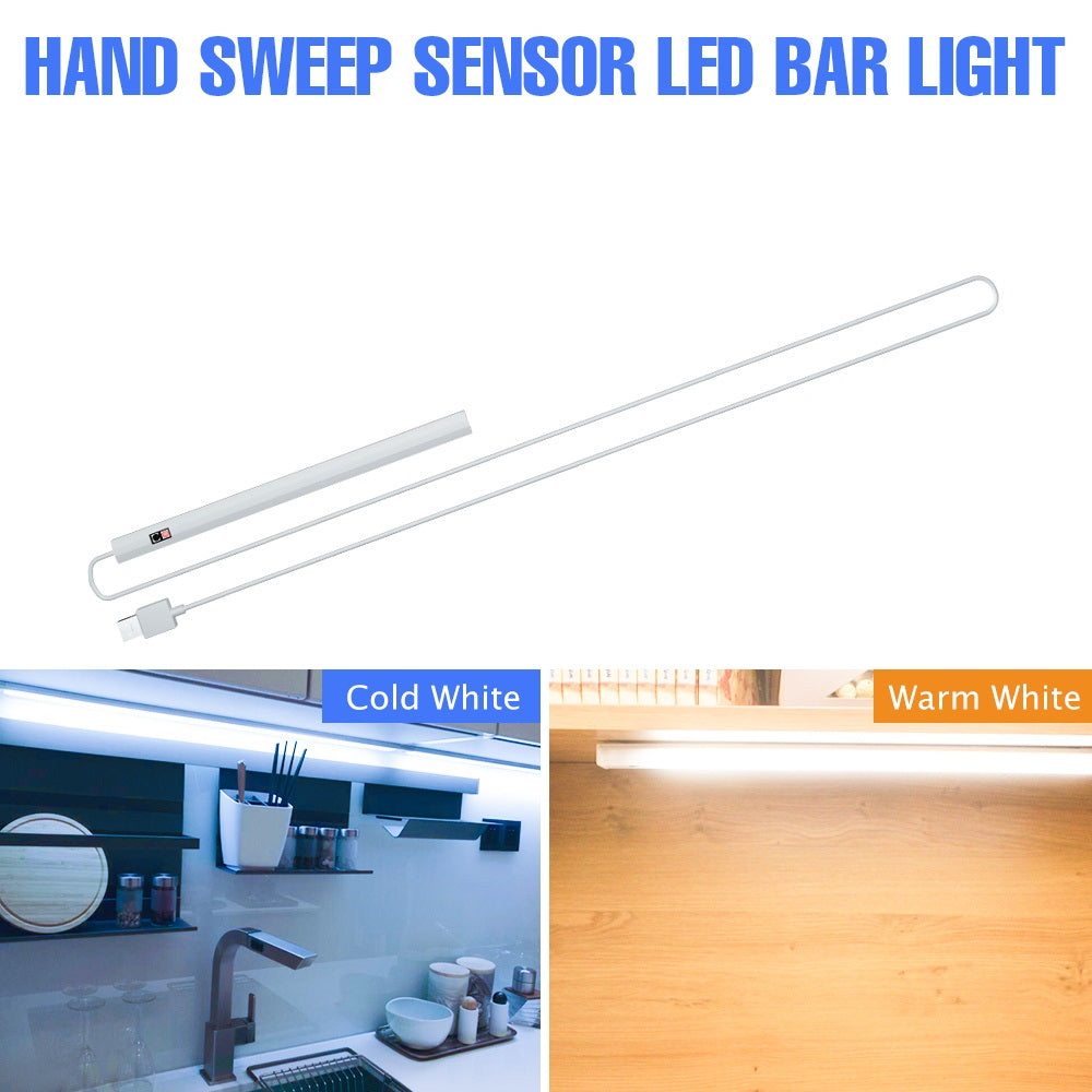 1469 20cm Gesture Sensor LED Bar Light Self-adhesive USB Night Light Infrared Induction Cabinet Lamp