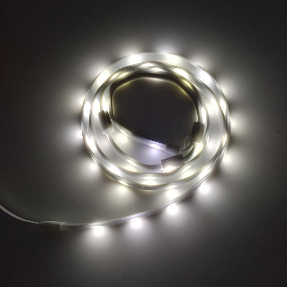 1.5m 45-LED String Light Outdoor Tent Camping Single Color Lighting Lamp Strip with 5V Touch Control Switch