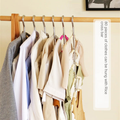 HM-06 5 Layers Space-saving Clothes Hanger High Manganese Steel + EVA Foam Wardrobe Clothes Hanger