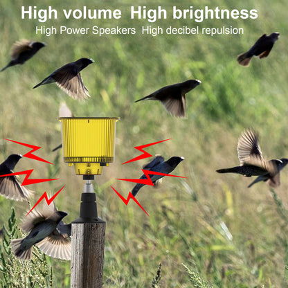 N911R Solar Power Bird Repeller Recordable Beast Repellent Device Warning Light