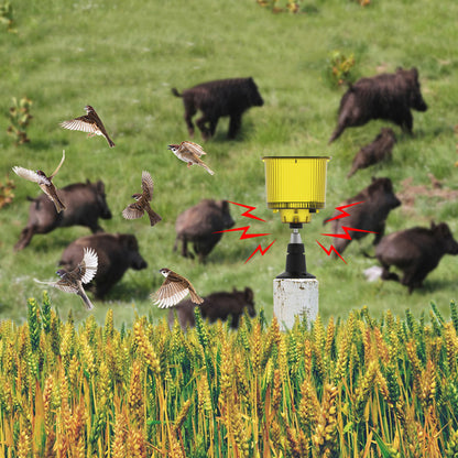 N911R Solar Power Bird Repeller Recordable Beast Repellent Device Warning Light