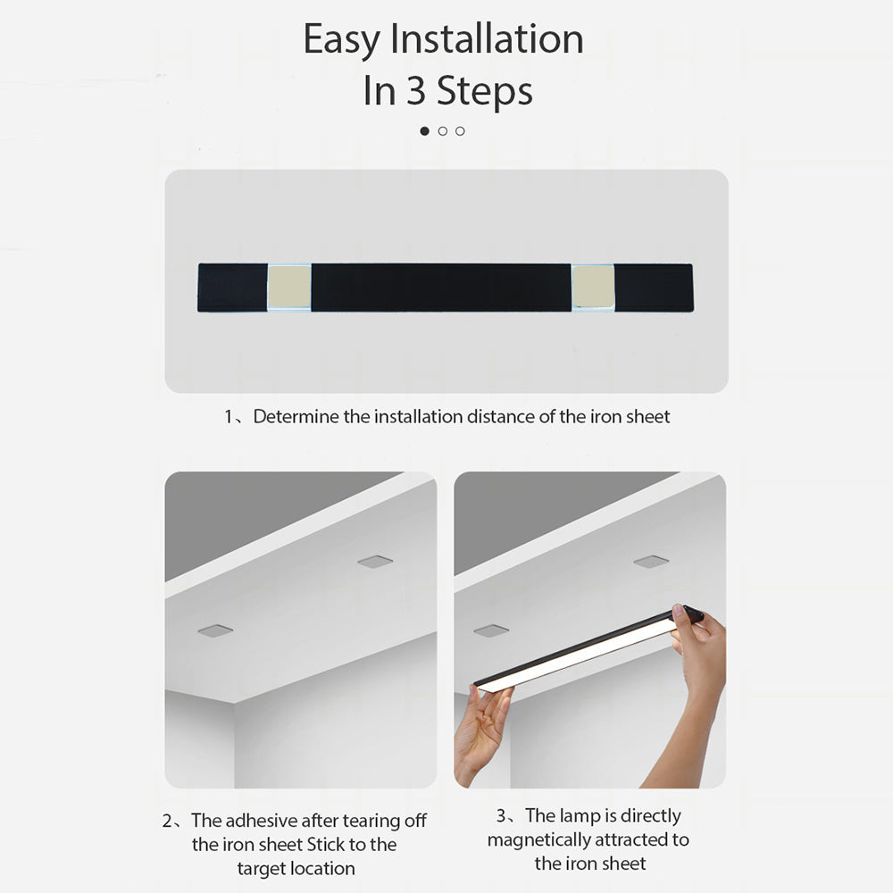 MZ-L1005 60CM Smart LED Motion Sensor Cabinet Strip Light Self-Adhesive Closet Lamp Wardrobe Lighting Night Light