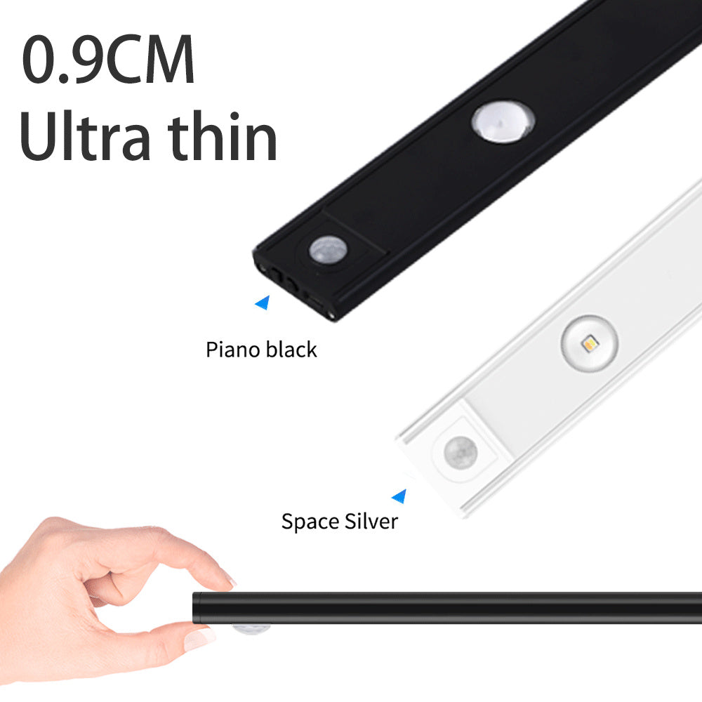 MZ-1602 40CM Human Motion Sensing Cabinet Strip Light Wardrobe Lighting Smart Night Light Self-Adhesive Closet Lamp