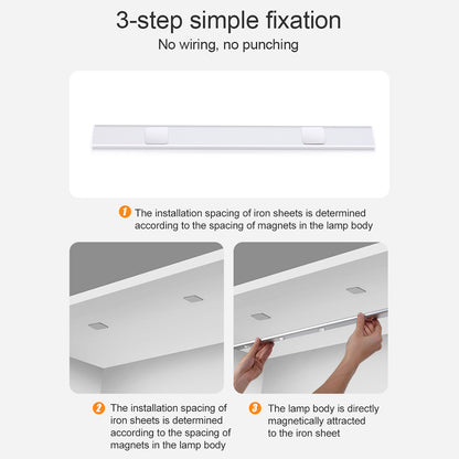 MZ-1602 20CM Slim Strip Light Self-Adhesive Closet Lamp Cabinet Wardrobe Lighting Smart LED Human Body Sensing Night Light