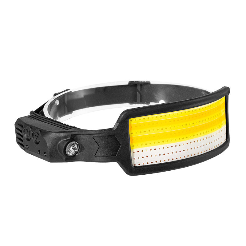 W6126-8 8 LED Light Stripes Head Lamp Multiple Lighting Color Headlamp Rechargeable Headlight for Night Running Fishing Camping