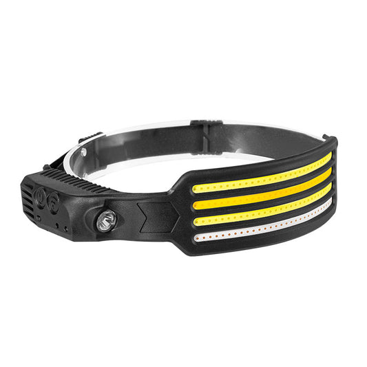 W6126-4 4 LED Light Stripes Head Lamp Mini Headlamp Rechargeable Headlight for Fishing Camping Hiking Running