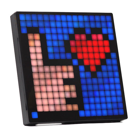 ID16 IDM Art Cyberpunk Style Cartoon Screen Fun Time Manager Dynamic Alarm Clock Desktop Pixel Screen Display