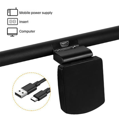 Laptop Monitor Lamp Three Color Temperature Dimmable Eye Protection USB Powered LED Light