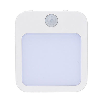 NL2202 2Pcs EU Plug Intelligent Body Sensor Night Lamp Motion Activated Dimming Night Light, Warm White