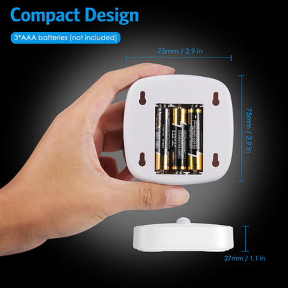 1806 3Pcs LED Body Sensor LED Light Closet Hallway Stairs Night Light for Home Kitchen Cabinet