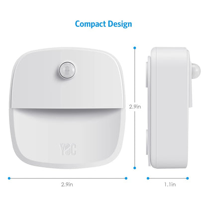 1806 3Pcs LED Body Sensor LED Light Closet Hallway Stairs Night Light for Home Kitchen Cabinet