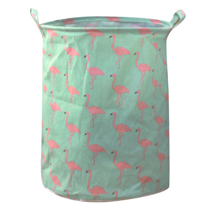 28L Collapsible Laundry Basket Cotton Linen Dirty Clothes Hamper Basket with Handles, Size S, 30x40cm