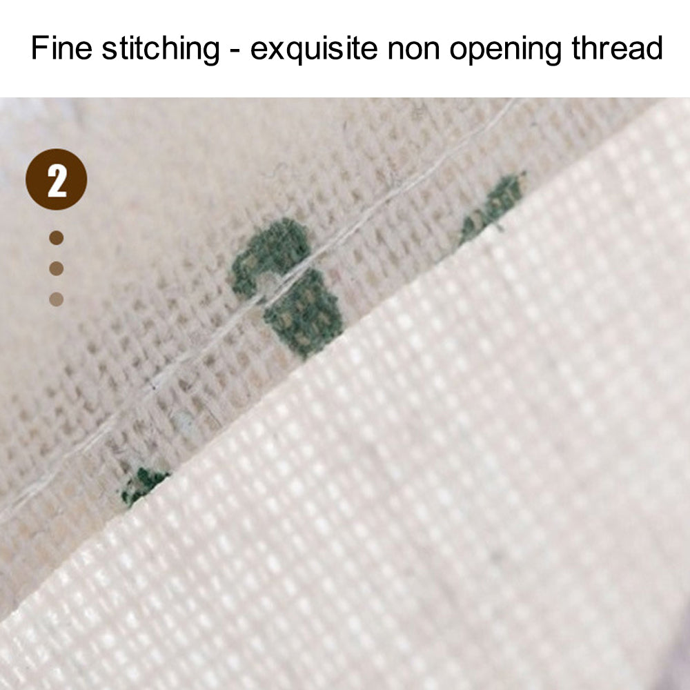 63L Cotton Linen Collapsible Dirty Clothes Basket Laundry Hamper Bin with Handles, Size L, 40x50cm