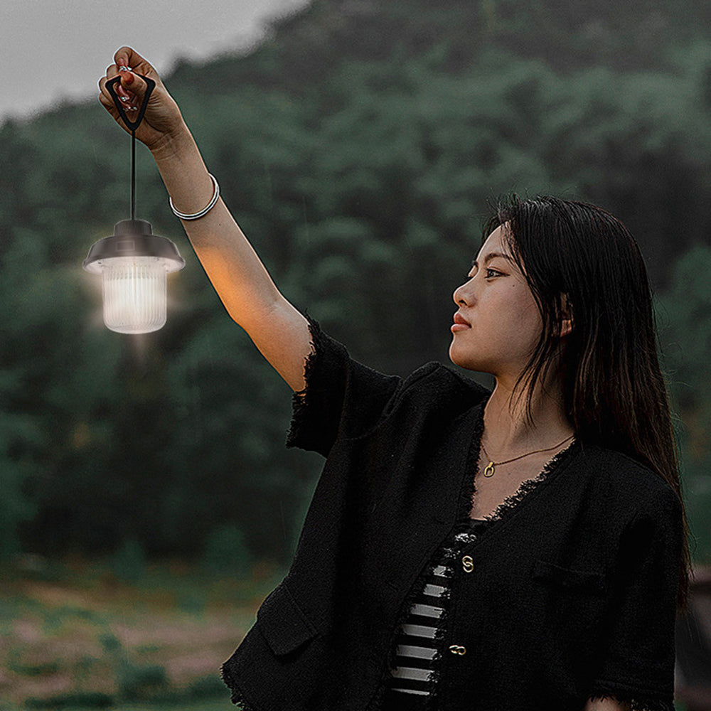 Outdoor Mini Camping Light Simple Style Silicone Hanging Night Light Portable Rechargeable Emergency Lamp