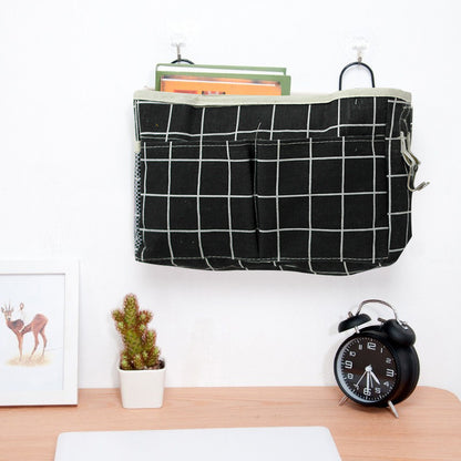 Bedside Hanging Storage Organizer for Bunk and Hospital Beds, College Dorm Bed, Books Mobile Phones Container Holder