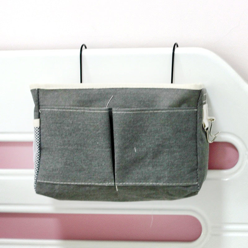 Bedside Hanging Storage Organizer for Bunk and Hospital Beds, College Dorm Bed, Books Mobile Phones Container Holder