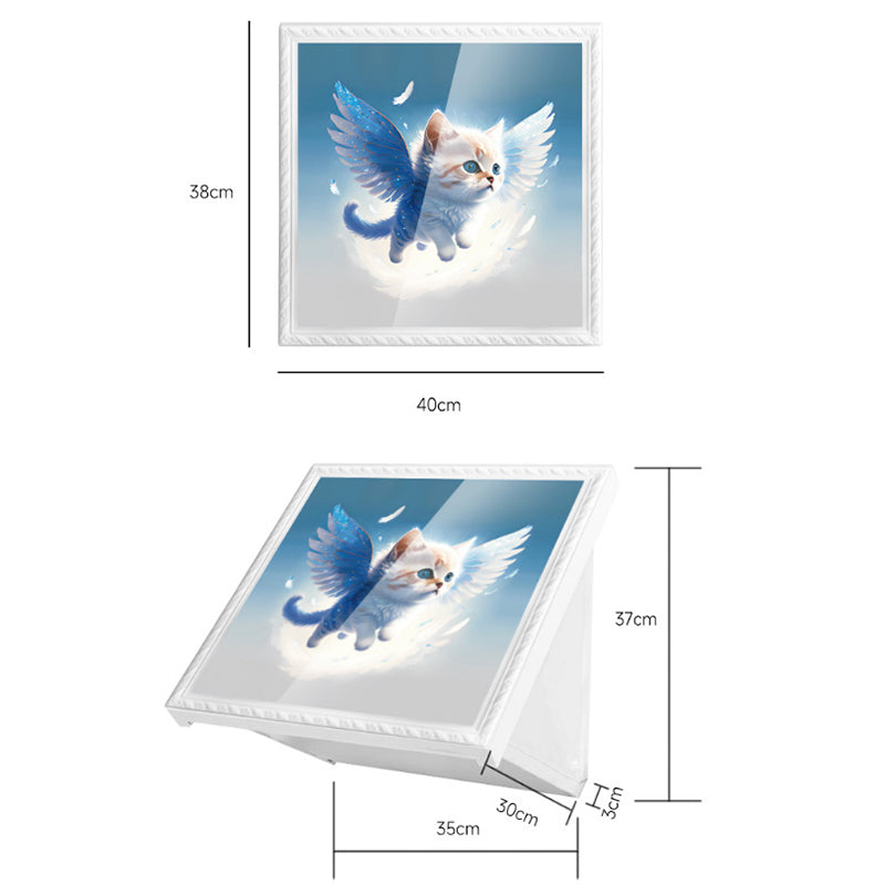 Bathroom Wall-Mounted Folding Cloth Container Picture Frame Cloth Storage Holder Organizer