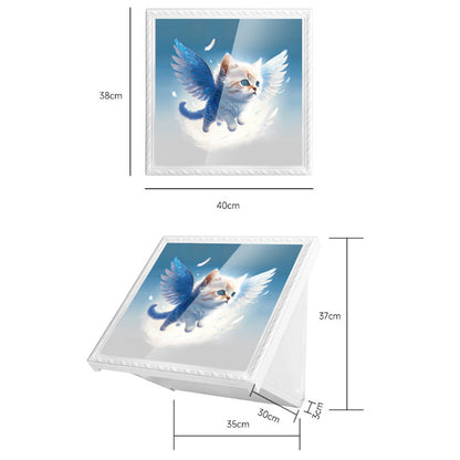 2-Layer Waterproof Picture Frame Collapsible Cloth Organizer Wall-Mounted Cloth Storage Cabinet for Bathroom
