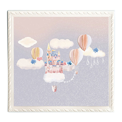 2-Layer Waterproof Picture Frame Collapsible Cloth Organizer Wall-Mounted Cloth Storage Cabinet for Bathroom