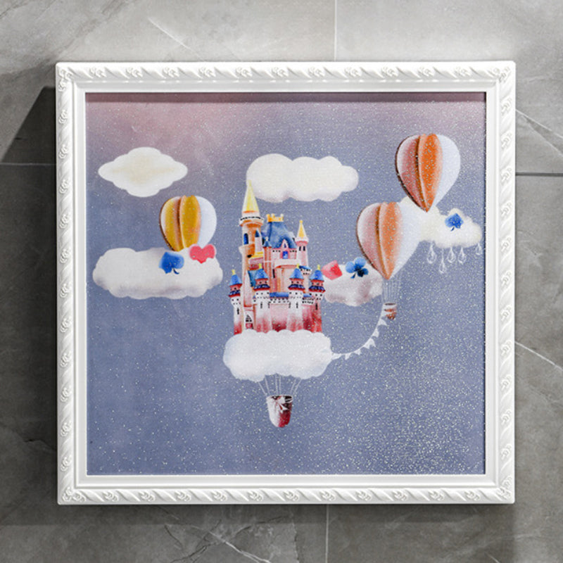 2-Layer Waterproof Picture Frame Collapsible Cloth Organizer Wall-Mounted Cloth Storage Cabinet for Bathroom