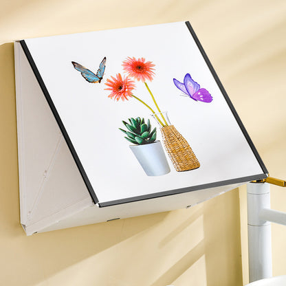 DIY Bathroom Folding Cloth Storage Box Wall-Mounted Picture Frame Cloth Storage Organizer