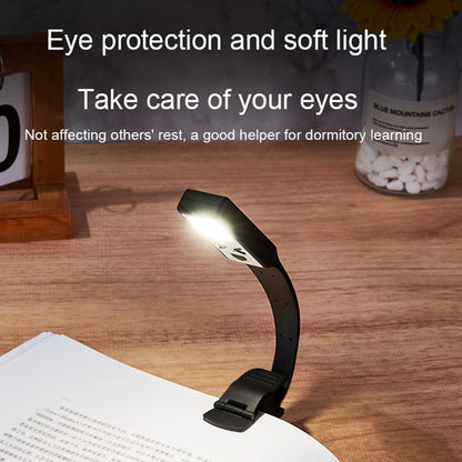 YJD-5335 Clip-On Book Light Three Color Temperature Brightness Adjustable Reading Light Lamp
